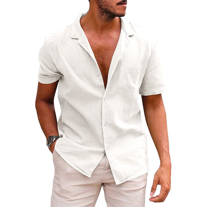 Herren Tops Casual Button Down Shirt Kurzarm Strand Shirt Sommer Herren Kleidung