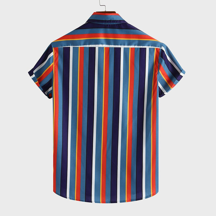 Camisa de hombre Beach Rainbow Shirt