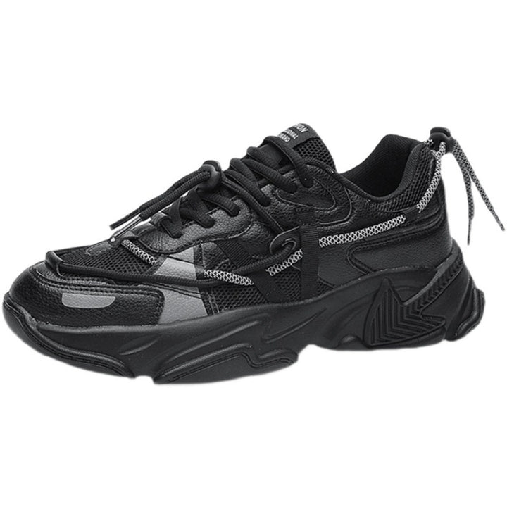 Zapatillas de deporte informales de malla para todo fósforo, transpirables, de primavera, calzado para caminar, zapatillas gruesas para hombre