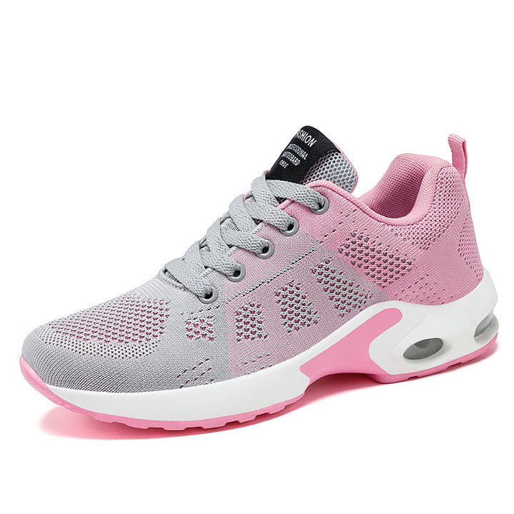 Freizeitschuhe Atmungsaktive Leichte Mutter Schuhe Schnürschuhe Gepolsterte Sneakers Damen