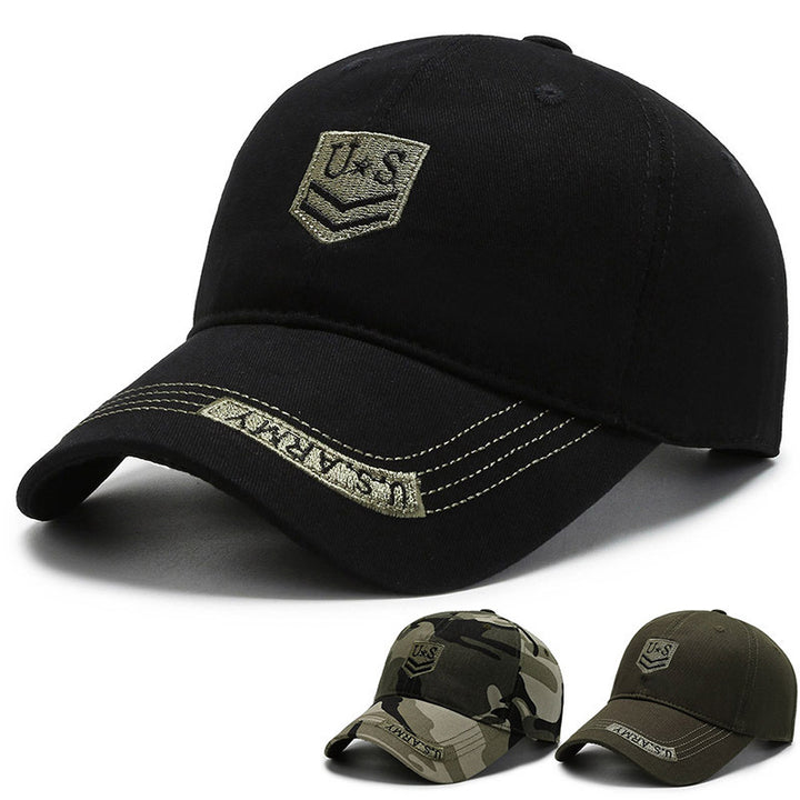 Gorra De Camuflaje Para Hombre Gorra De Béisbol Bordada De Moda De Tendencia Sombrero Para El Sol Con Sombrilla Anti-Uv