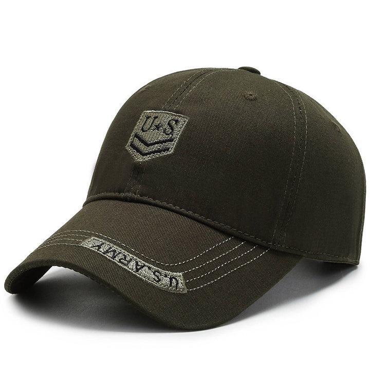 Gorra De Camuflaje Para Hombre Gorra De Béisbol Bordada De Moda De Tendencia Sombrero Para El Sol Con Sombrilla Anti-Uv