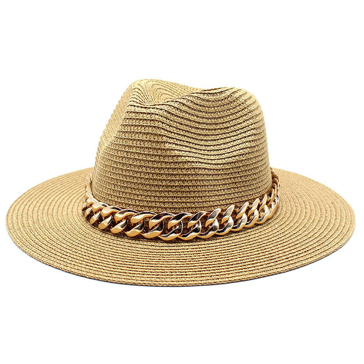 Sombreros de verano Primavera Negro Caqui Playa Casual Sombreros de verano