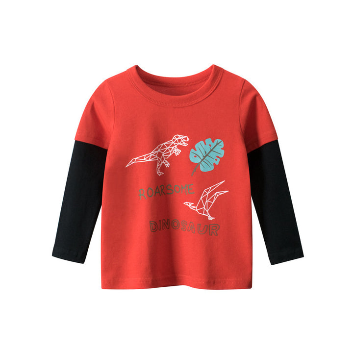 Baby clothes children's long-sleeved T-shirt boys bottoming shirt