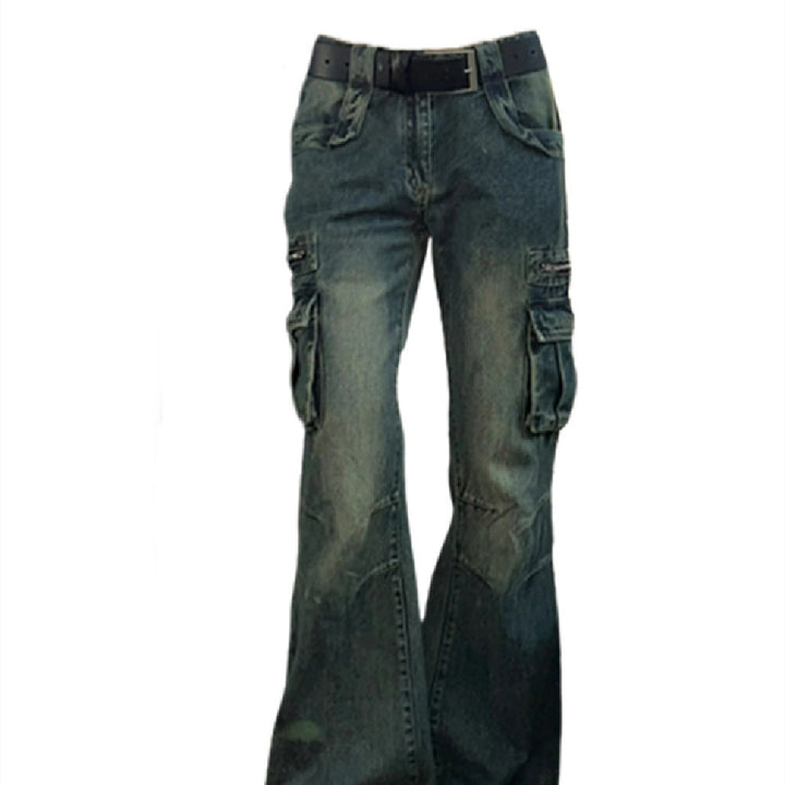 Women's American-style Retro Workwear Jeans