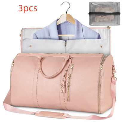 Bolso de viaje de gran capacidad, bolso de mujer, bolso plegable para traje, bolsos de ropa impermeables