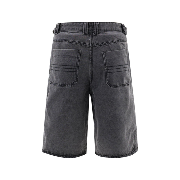 Pantalones cortos sueltos retro American Street lavados desgastados para hombre