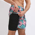 Strandshorts mit Farbverlauf-Print, doppellagige, lässige Sportshorts