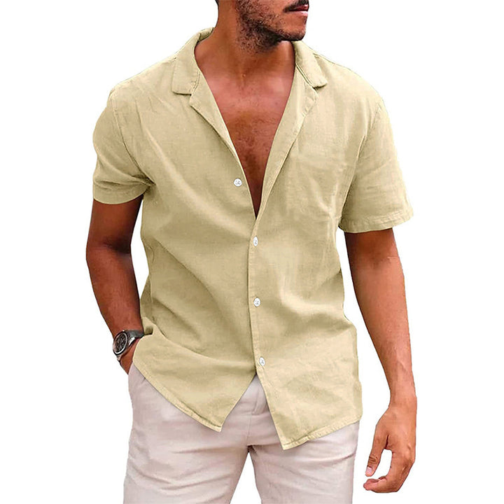 Herren Tops Casual Button Down Shirt Kurzarm Strand Shirt Sommer Herren Kleidung