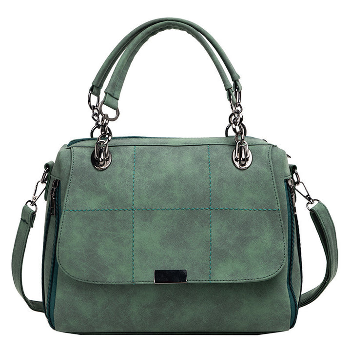 Bolsos de hombro mate para mujer, bolsos de mano de gran capacidad Matcha verde de cuero PU para mujer, bolso Boston para viaje, bolsos de mano