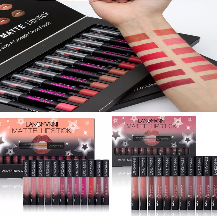 Matte Lipstick Waterproof Long-lasting Velvet Lipstick Set