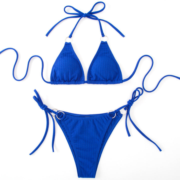 Sexy Bikini Set Sommer Seitlich Binden Tanga Bandage Stil Badeanzug Damenbekleidung