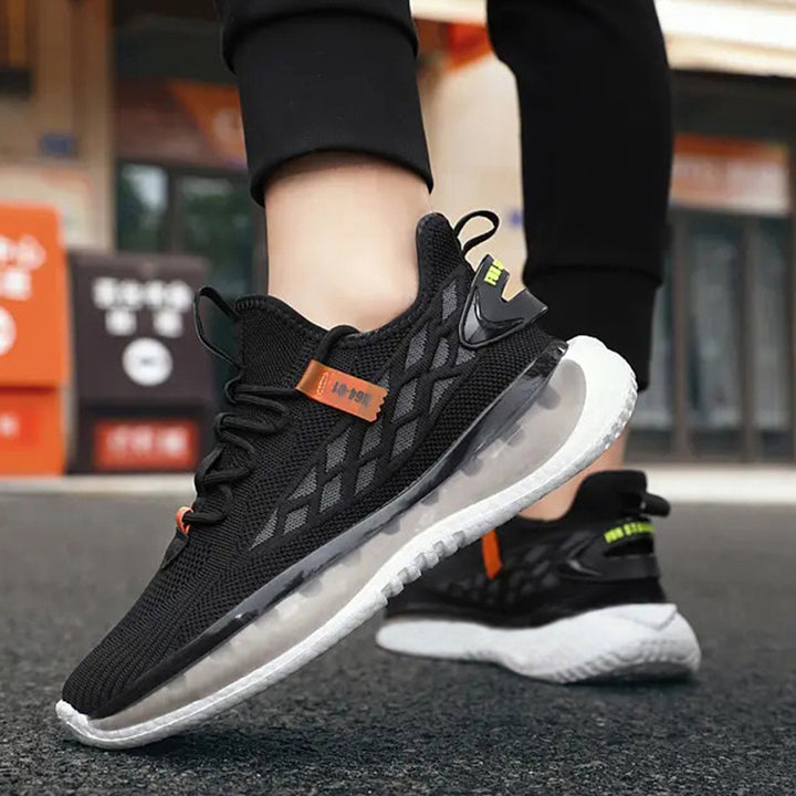 Zapatillas de deporte de malla Zapatos para correr con cordones para hombre