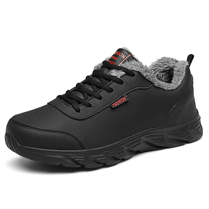 Zapatillas de deporte para hombre Zapatos deportivos cálidos de invierno con felpa