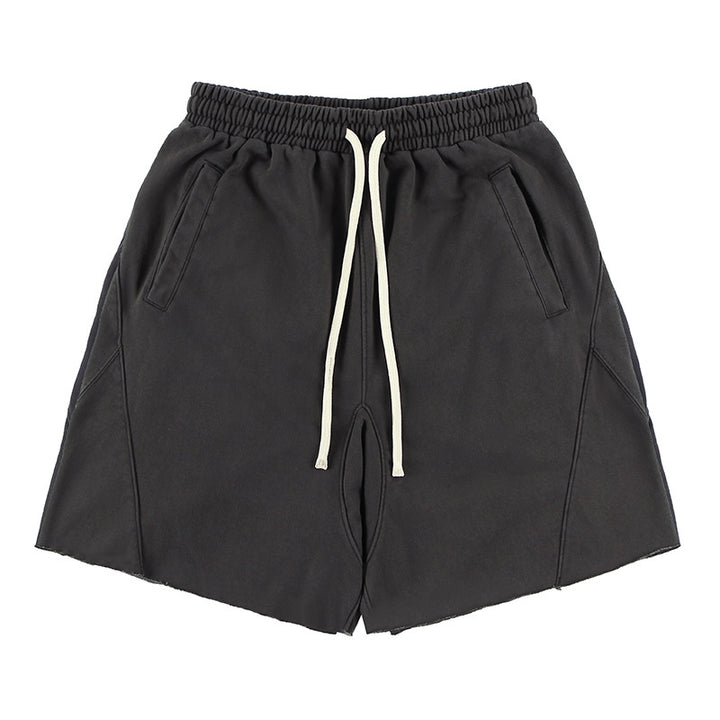 American-style Classic Retro BF Idle Style Drawstring Stitching Sports Shorts