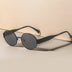 Oval Sunglasses Women's Metal Vintage Sunglasses