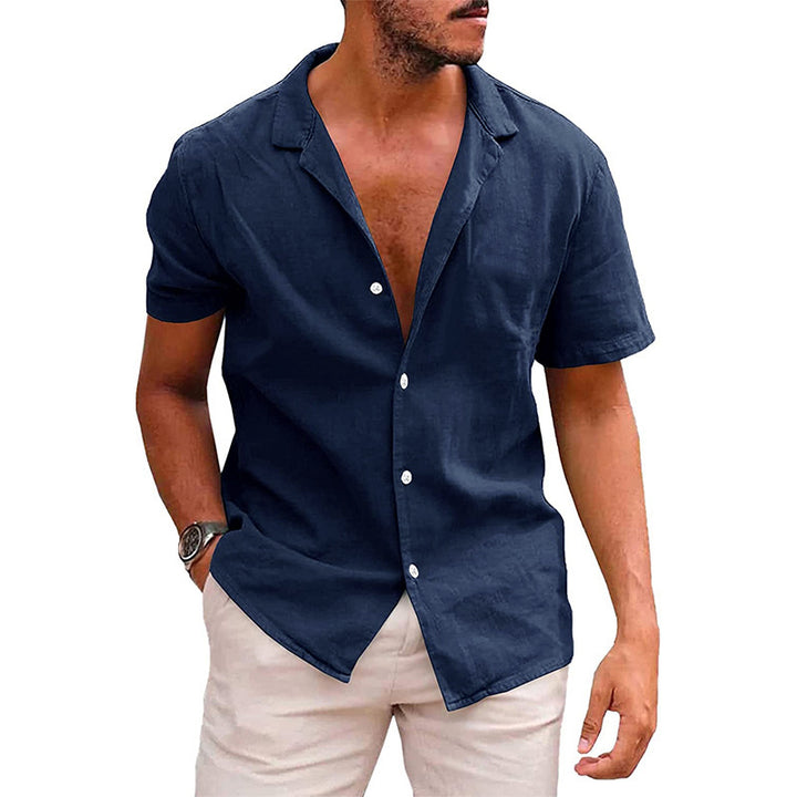 Herren Tops Casual Button Down Shirt Kurzarm Strand Shirt Sommer Herren Kleidung