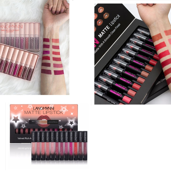 Matte Lipstick Waterproof Long-lasting Velvet Lipstick Set