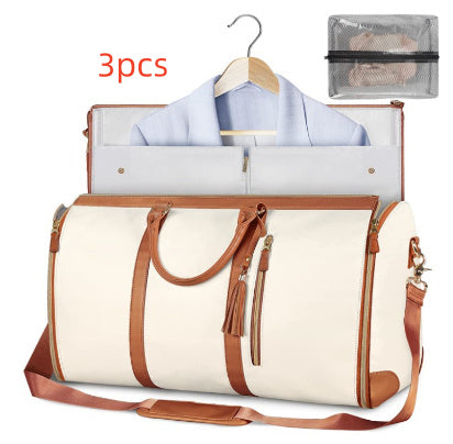 Bolso de viaje de gran capacidad, bolso de mujer, bolso plegable para traje, bolsos de ropa impermeables