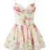 Women's Fashion Corset Style Camisole Print Dress